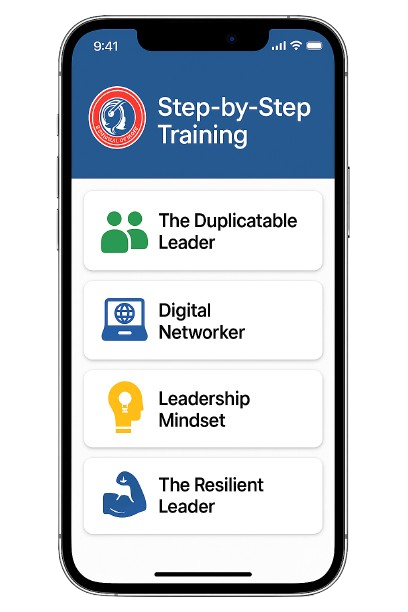 Mobile app for network marketing training